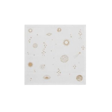 Салфетка кухонная Duka Celestial 40x40 см | Белый / Золотой принт 2221183