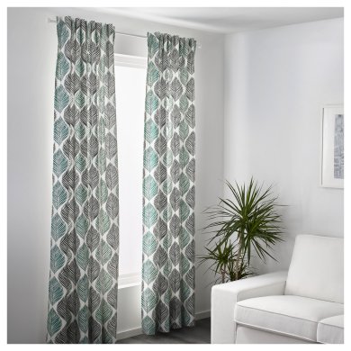 IKEA Гардины FJADERKLINT (ИКЕА FJÄDERKLINT) 90369098 фото - 5