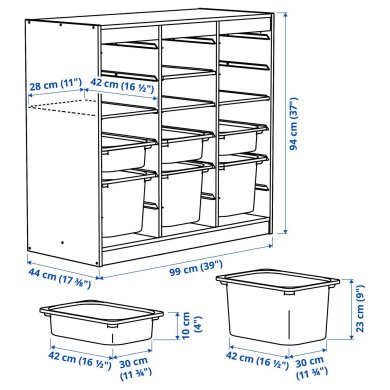 IKEA TROFAST (ИКЕА ТРУФАСТ) 59613111 фото - 3