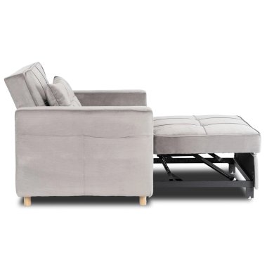 Кресло мягкое раскладное Mebel Elit SOLOR Welur Серый ME.SOLOR2/P/V/FW фото - 5