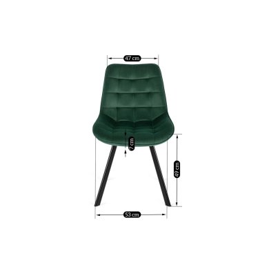 Обідній стілець Mebel Elit RICK Welur Зелений - 15 Обідній стілець Mebel Elit RICK Welur Зелений ME.RICK/Z/V/K фото - 15