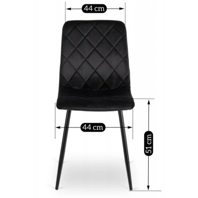 Обідній стілець Mebel Elit FORIS Чорний ME.FORIS/CZ/V/K фото - 9