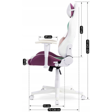 Геймерское кресло Mebel Elit CANDY Фиолетовый ME.ADULTCANDY/MIX/E/FO фото - 10