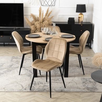 Обеденный стул Mebel Elit IRYS Welur Бежевый ME.IRYS/BZ/V/K фото - 5