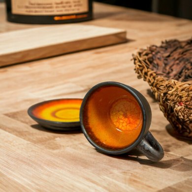 Чашка с блюдцем Homla AMBER 200 мл Принт - 4 Чашка с блюдцем Homla AMBER 200 мл Принт 218768 фото - 4