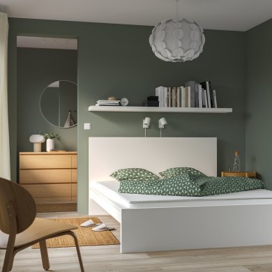 IKEA Топпер NOPAKTE 160х200 см Білий (ИКЕА НОПАКТЕ) 70559645 фото - 8