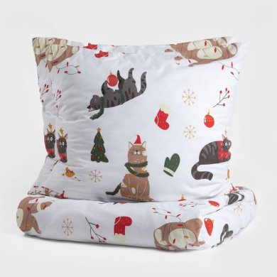 Комплект постельного белья Homla CATNESS 140x200 см Принт 236363