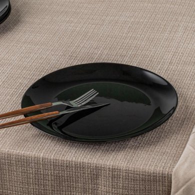 Обідня тарілка Homla CAPRI 26 см Чорний 236046 фото - 4