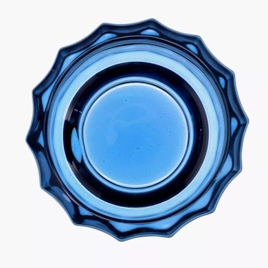 Підсвічник Duka Tealight OPTISK 9x7 см | Синій 1218504 фото - 2