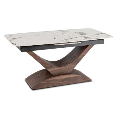 Розкладний обідній стіл Mebel Elit ALICANTE Marmur Горіх ME.ALICANTE/B/O/S160-200