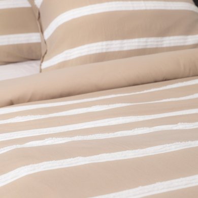Комплект постельного белья Homla GLAND 160x200 см Бежевый 209998 фото - 6