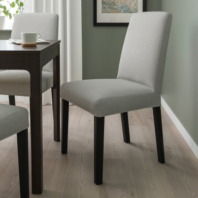 IKEA Обідній стілець BERGMUND Світло-сірий (ИКЕА БЕРГМУНД) 59385977 фото - 4
