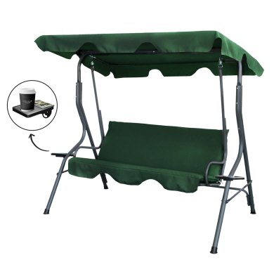 Садовые качели Garden Line 170x110x153 см Зеленый - 2 Садовые качели Garden Line 170x110x153 см Зеленый KRE0742 фото - 2