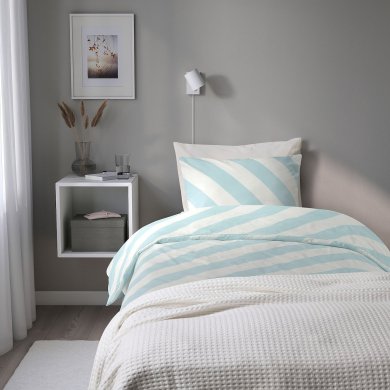 IKEA Комплект постельного белья SLOJSILJA 150x200 см Принт (ИКЕА СЛОЙСИЛЯ) 30561396 фото - 5