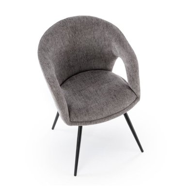 Обідній стілець поворотний Halmar K550 Попелястий V-CH-K/550-KR-POPIELATY фото - 5