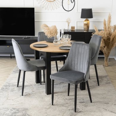 Обідній стілець Mebel Elit BARI Welur Сірий ME.BARI/P/V/K фото - 5