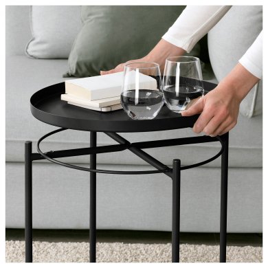 IKEA Журнальный стол GLADOM Черный (ИКЕА GLADOM) 50411990 фото - 2