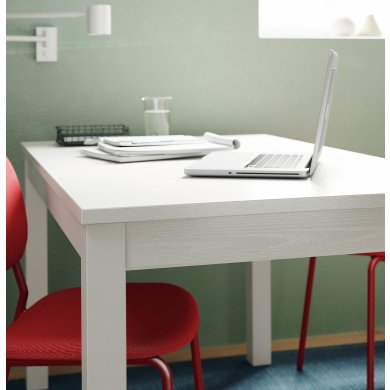 IKEA Розкладний обідній стіл LANEBERG Білий (ИКЕА ЛАНЭБЕРГ) 60416138 фото - 6