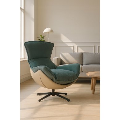 Крісло м'яке поворотне Kontrast JASPER 3D Зелений 5.01.84540 фото - 8