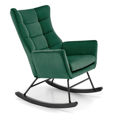 Крісло-гойдалка м'яке Halmar BAZALTO Темно-зелений V-CH-BAZALTO-FOT-C.ZIELONY фото - 2