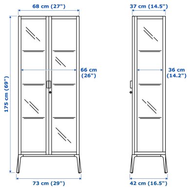 IKEA Витрина MILSBO (ИКЕА МИЛЬСБУ) 00396416 фото - 2