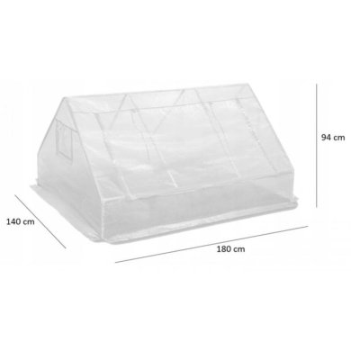 Міні парник теплиця Garden Line 180х140х94 см Білий TUN0773 фото - 9