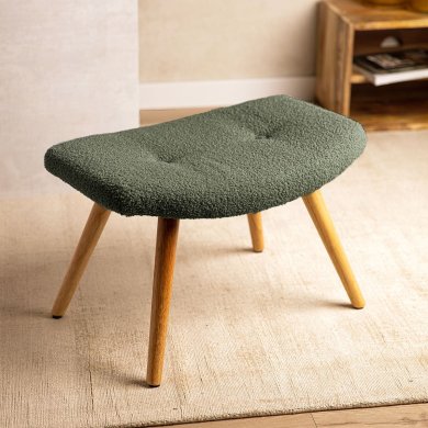 Подставка для ног Homla MOSS TEDDY BOUCLE Зеленый 229609 фото - 5