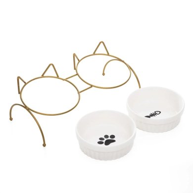 Набор мисок для кошки Homla CATTY 2 шт Белый - 4 Набор мисок для кошки Homla CATTY 2 шт Белый 221245 фото - 4