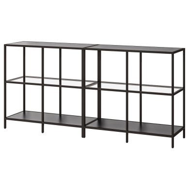 IKEA Стеллаж VITTSJO Черный (ИКЕА ВИТШО) 09294526