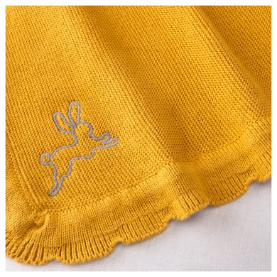 IKEA Плед SOLGUL 70х90 см Жовтий (ИКЕА SOLGUL) 80421252 фото - 5