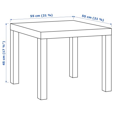 IKEA Журнальний стіл LACK Дуб (ИКЕА НЕДОСТАТОК) 70319028 фото - 7