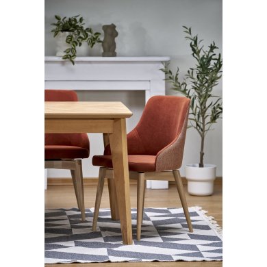 Обеденный стул поворотный Halmar MALAGA Корица V-PL-N-MALAGA-MAVEL44/STELAR54 фото - 12