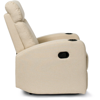 Кресло мягкое раскладное с реклайнером Mebel Elit ALAN Бежевый ME.ALAN2/BZ/T/FW фото - 2