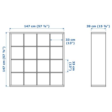 IKEA Стеллаж KALLAX Коричневый (ИКЕА КАЛЛАКС) 09017483 фото - 11