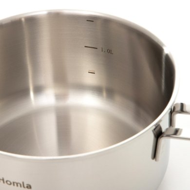 Сотейник без кришки Homla UNERO 1,5л | Сріблястий 212669 фото - 4