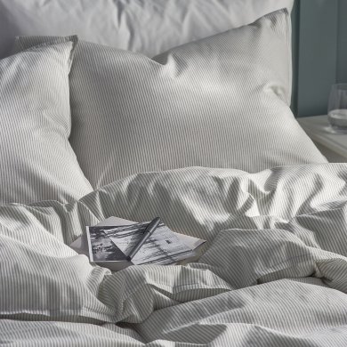 IKEA Комплект постельного белья BERGPALM 200x200 см Серый (ИКЕА БЕРГПАЛМ) 70423242 фото - 13