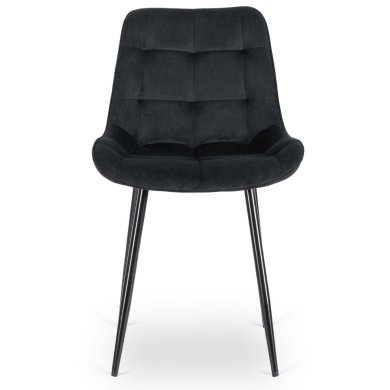 Обеденный стул Mebel Elit CHRIS Welur Черный ME.CHRIS/CZ/CZ/V/K фото - 2