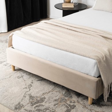 Кровать Mebel Elit DENNIS Welur 120x200 см Бежевый ME.DENNIS/120/BZ/V/LOZ фото - 7