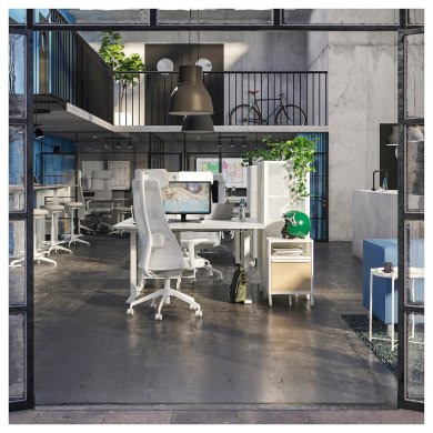 Письменный стол для работы сидя/стоя RODULF Белый - 5 IKEA Письменный стол для работы сидя/стоя RODULF Белый (ИКЕА РОДУЛЬФ) 59530328 фото - 5