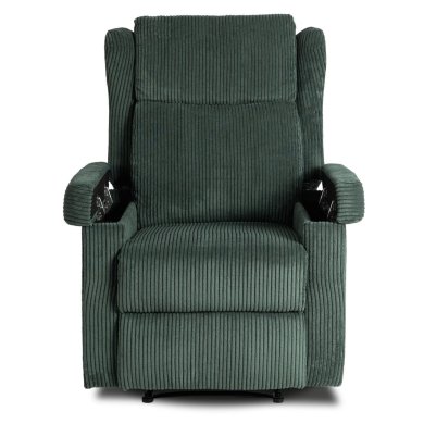 Кресло мягкое раскладное массажное с реклайнером Mebel Elit SEBASTIAN Velvet Зеленый ME.SEBASTIAN/Z/SZTR/FW фото - 4