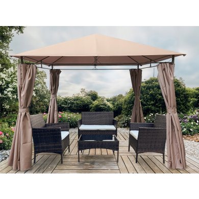 Садова альтанка Kontrast JUKON 3х3 м Бежевий - 2 Садова альтанка Kontrast JUKON 3х3 м Бежевий 5.07.14492 фото - 2