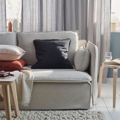 Декоративна наволочка DYTAG 50x50 см Чорний - 2 IKEA Декоративна наволочка DYTAG 50x50 см Чорний (ИКЕА ДИТАГ) 80517037 фото - 2