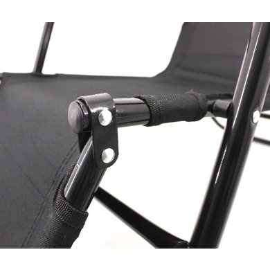 Складной шезлонг Garden Line LEZ7838 Черный - 3 Складной шезлонг Garden Line LEZ7838 Черный LEZ7838 фото - 3