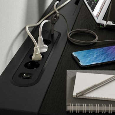 IKEA Письменный стол MITTZON Черный (ИКЕА МИЦОН) 29528044 фото - 8