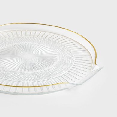 Сервірувальне блюдо Homla VITRIO 30 см Прозорий 234090 фото - 3