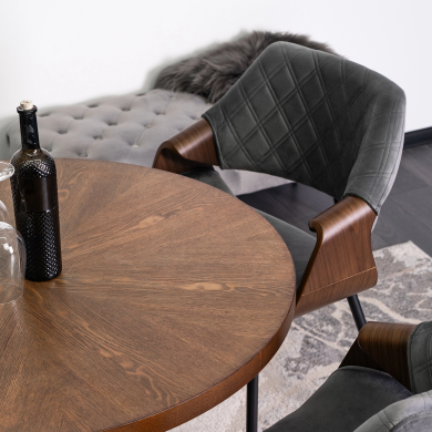 Обеденный стул Mebel Elit DAKOTA Welur Серый - 10 Обеденный стул Mebel Elit DAKOTA Welur Серый ME.DAKOTA/P/O/V/K фото - 10