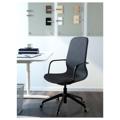 IKEA Офисное кресло LANGFJALL Синий (ИКЕА ЛАНГФЬЯЛЛЬ) 59178077 фото - 13