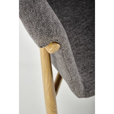 Обідній стілець Halmar K489 Попелястий V-CH-K/489-KR-POPIELATY фото - 6