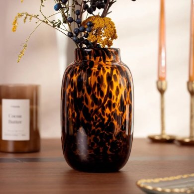 Ваза Homla ARTISTIC 15x25 см Коричневий - 3 Ваза Homla ARTISTIC 15x25 см Коричневий 235612 фото - 3