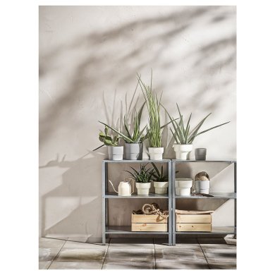 IKEA Стелаж HYLLIS Сріблястий (ИКЕА HYLLIS) 30428326 фото - 5